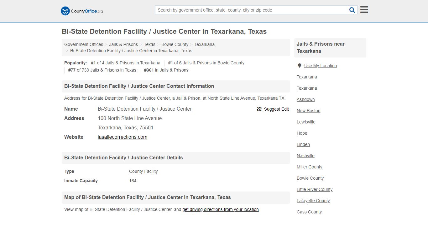 Bi-State Detention Facility / Justice Center - Texarkana ...